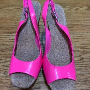 Jessica Simpson pink wedges.